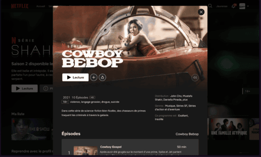 Cowboy Bebop annulé par Netflix après une saison