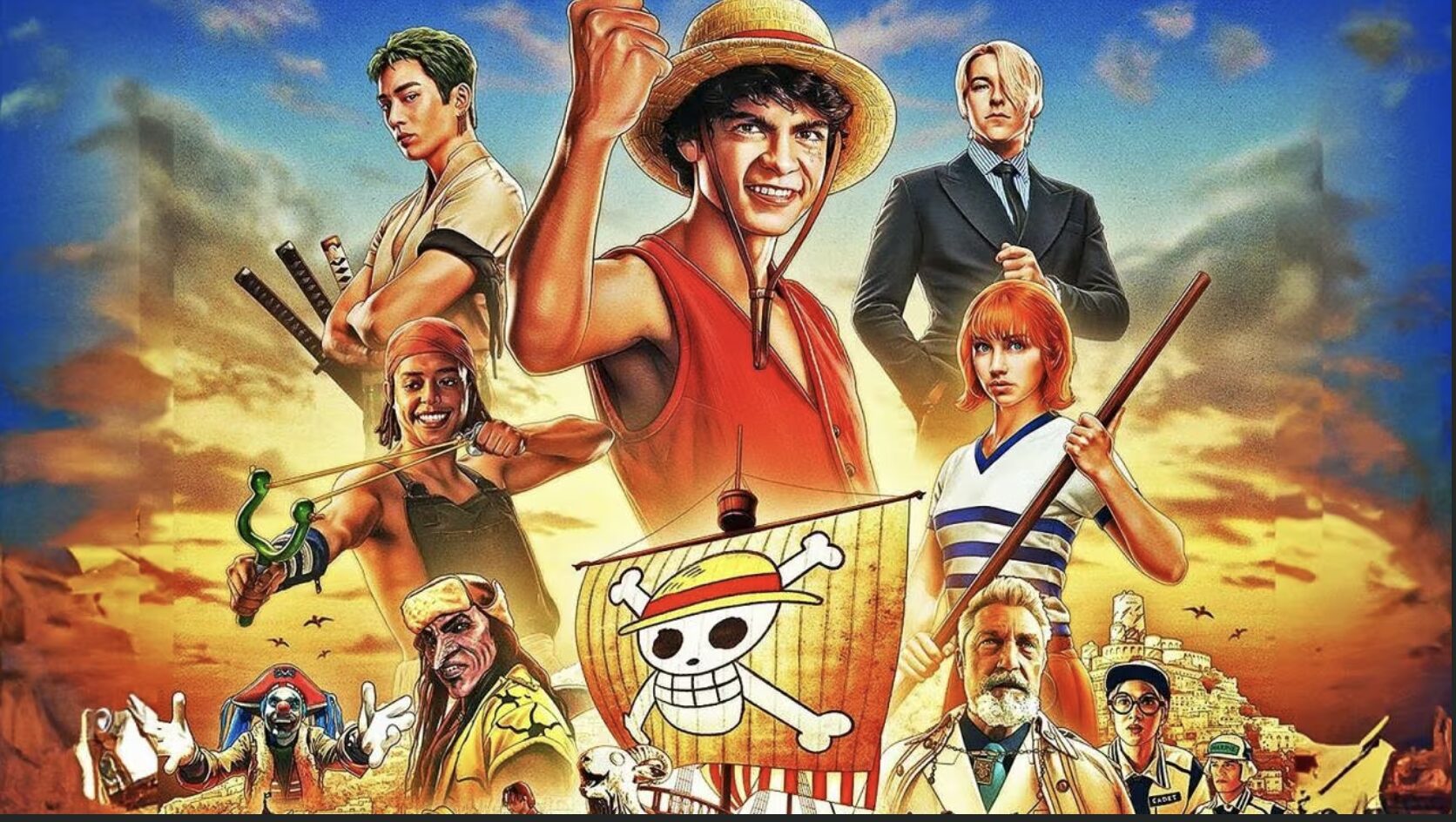 One Piece Live action surpasse Stranger Things et la série mercredi.