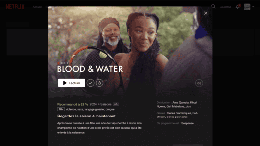 NETFLIX BLOOD & WATER SAISON 2 DATE ET HEURE DE SORTIE !