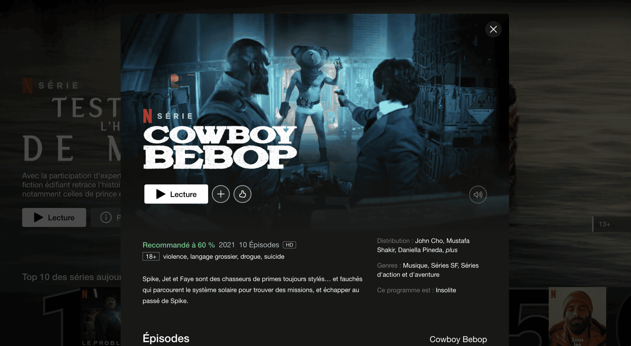 Nouvelle avant-première du film en live-action COWBOY BEBOP