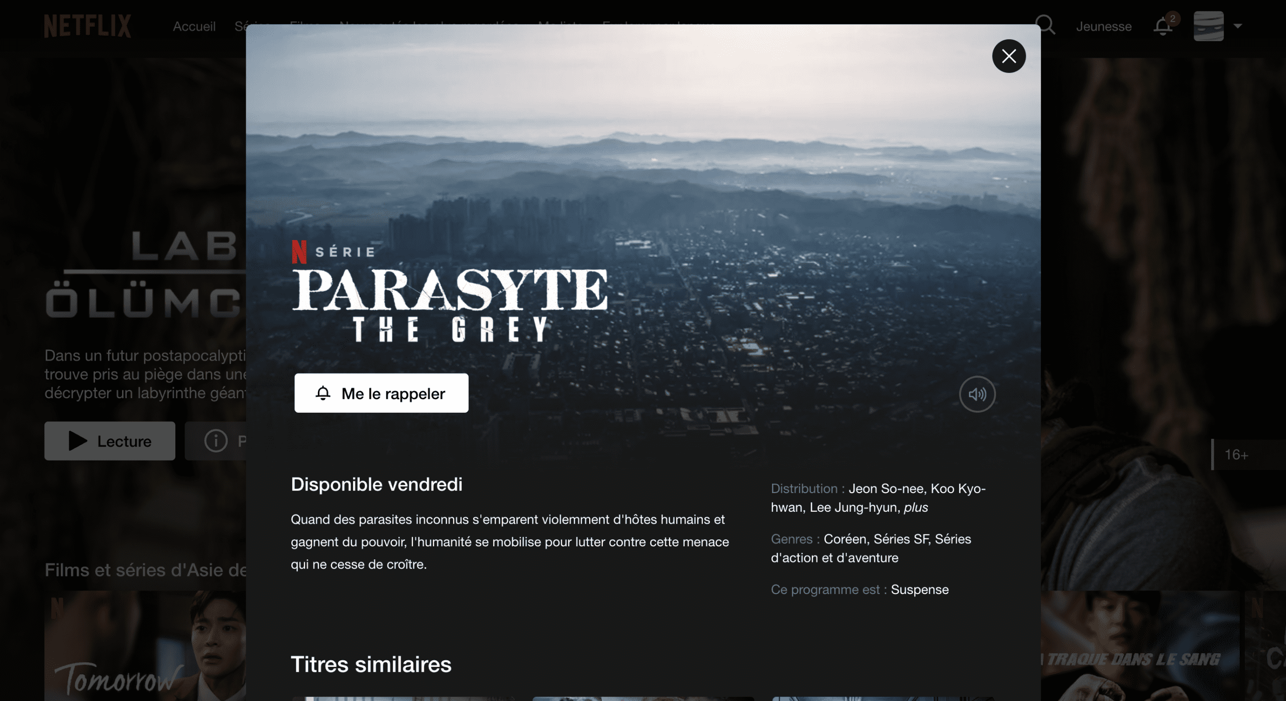 Parasyte : The Grey - 5 avril