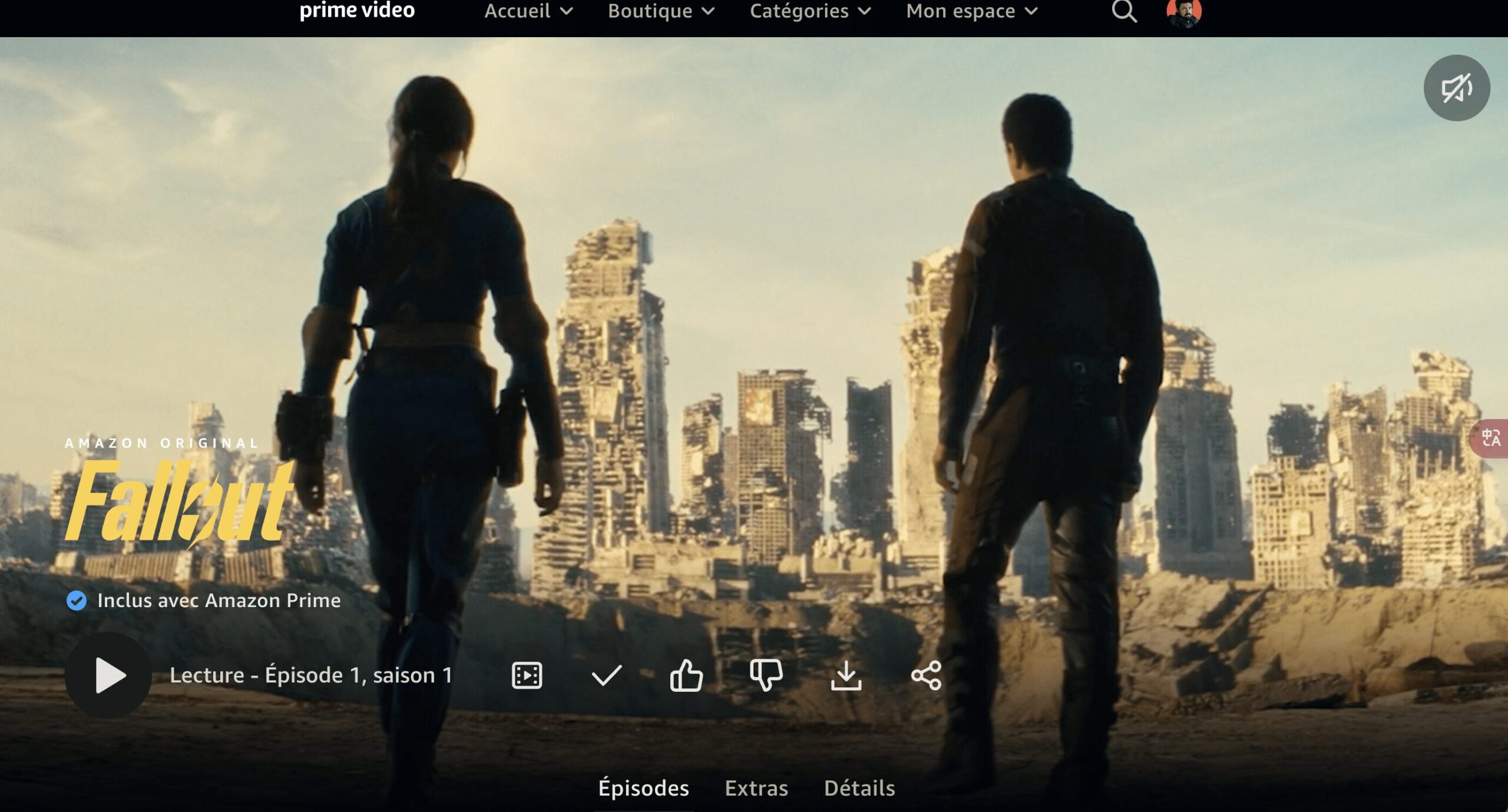 La première saison de Fallout avec tous les épisodes est maintenant disponible sur la plateforme Amazon Prime Video.