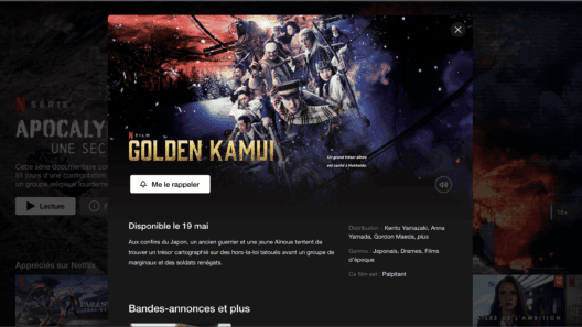 Golden Kamuy, le film live-action, annonce sa date de sortie sur Netflix France