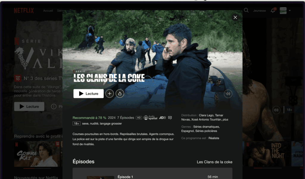 LES CLANS DE LA COKE : un nouveau thriller débarque sur Netflix