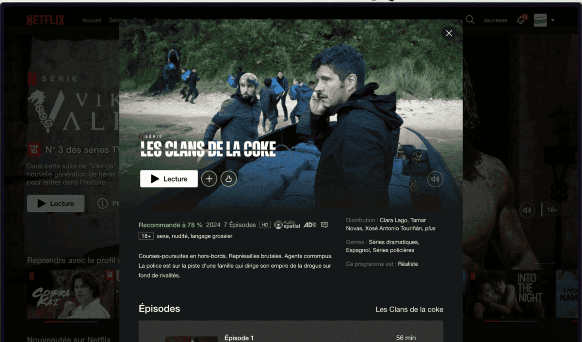 LES CLANS DE LA COKE : un nouveau thriller débarque sur Netflix