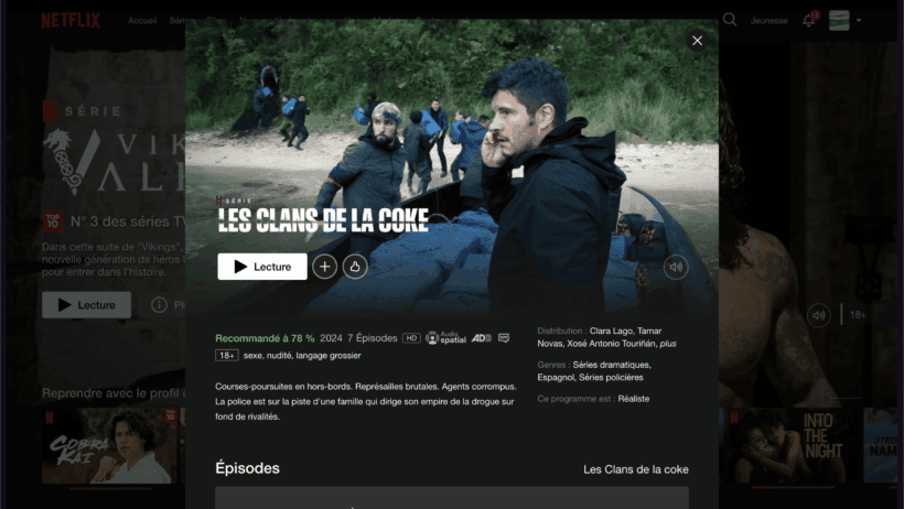 LES CLANS DE LA COKE : un nouveau thriller débarque sur Netflix