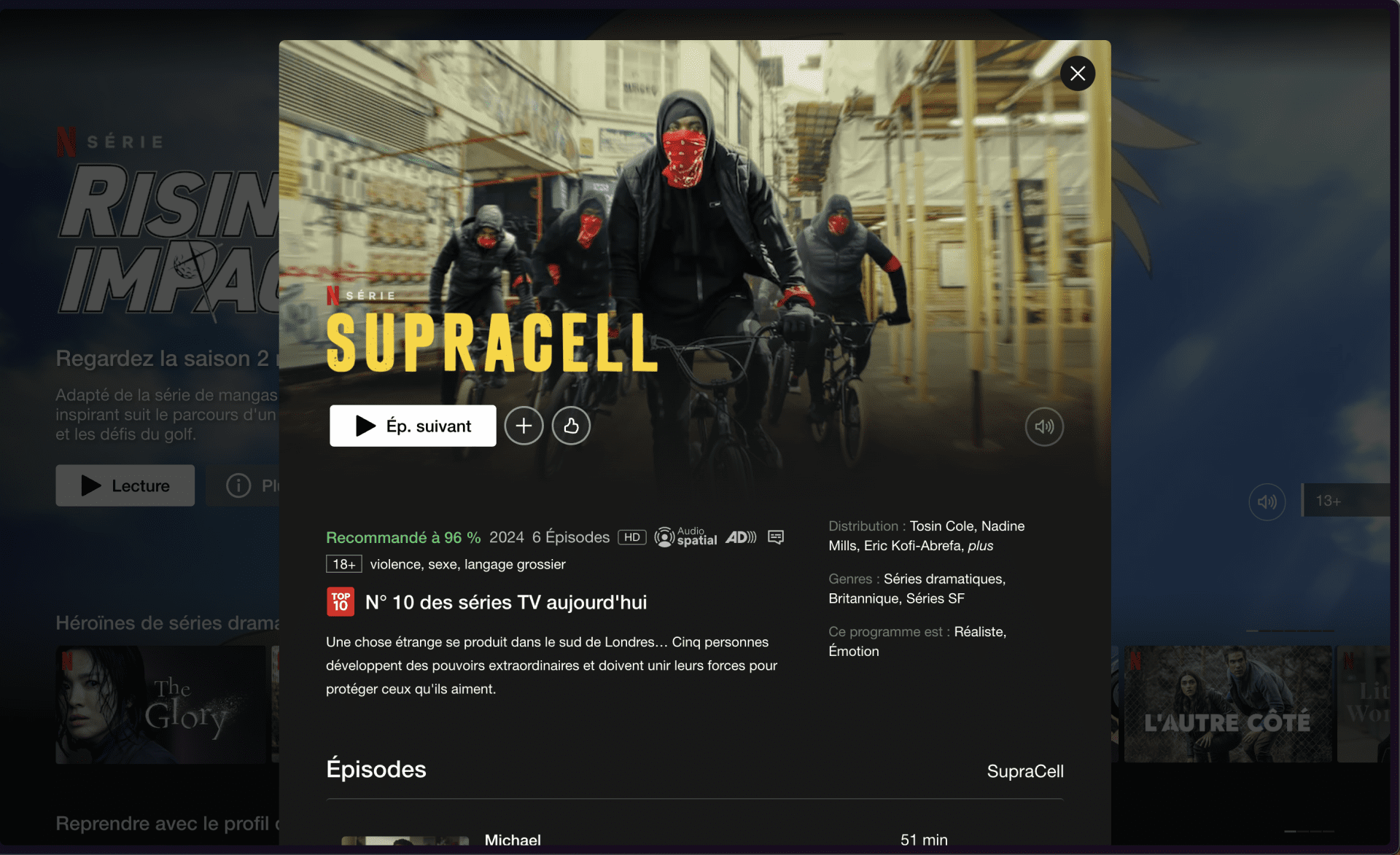 SupraCell : Une Série qui m'a Surpris sur Netflix