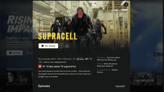 SupraCell : Une Série qui m'a Surpris sur Netflix