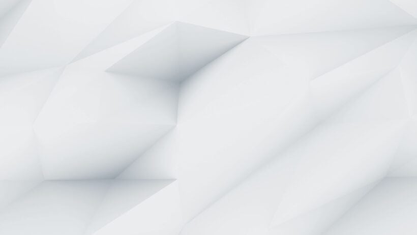 Fond abstrait blanc aux formes géométriques 3D