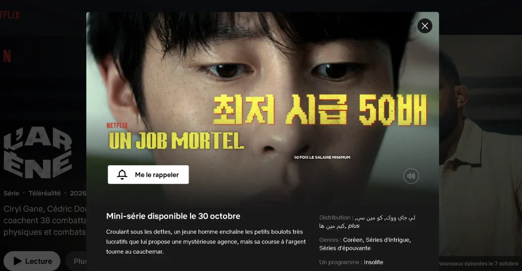 En quoi consiste l'essentiel de Un job mortel sur Netflix ?